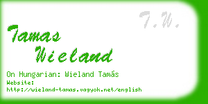 tamas wieland business card