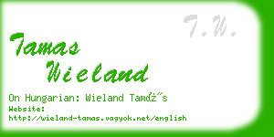 tamas wieland business card